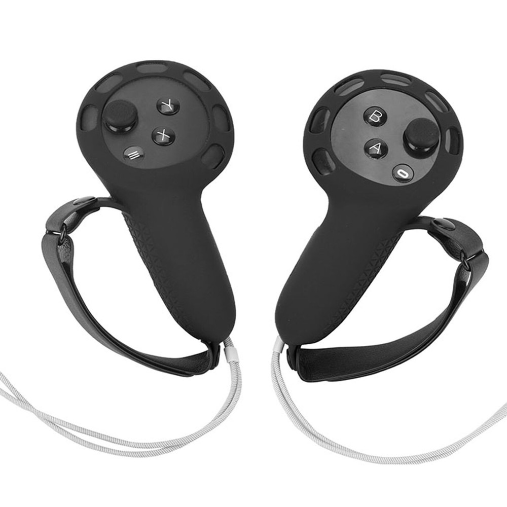VR Controller Case Silicone Sleeve Handle Grip Cover With Strap for Meta Quest 3