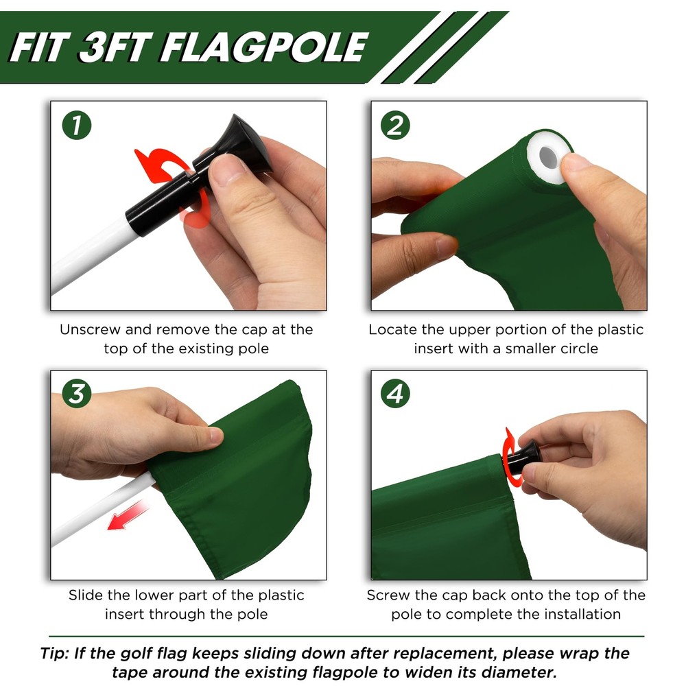 Mini Putting Green Flags for Backyard Practice