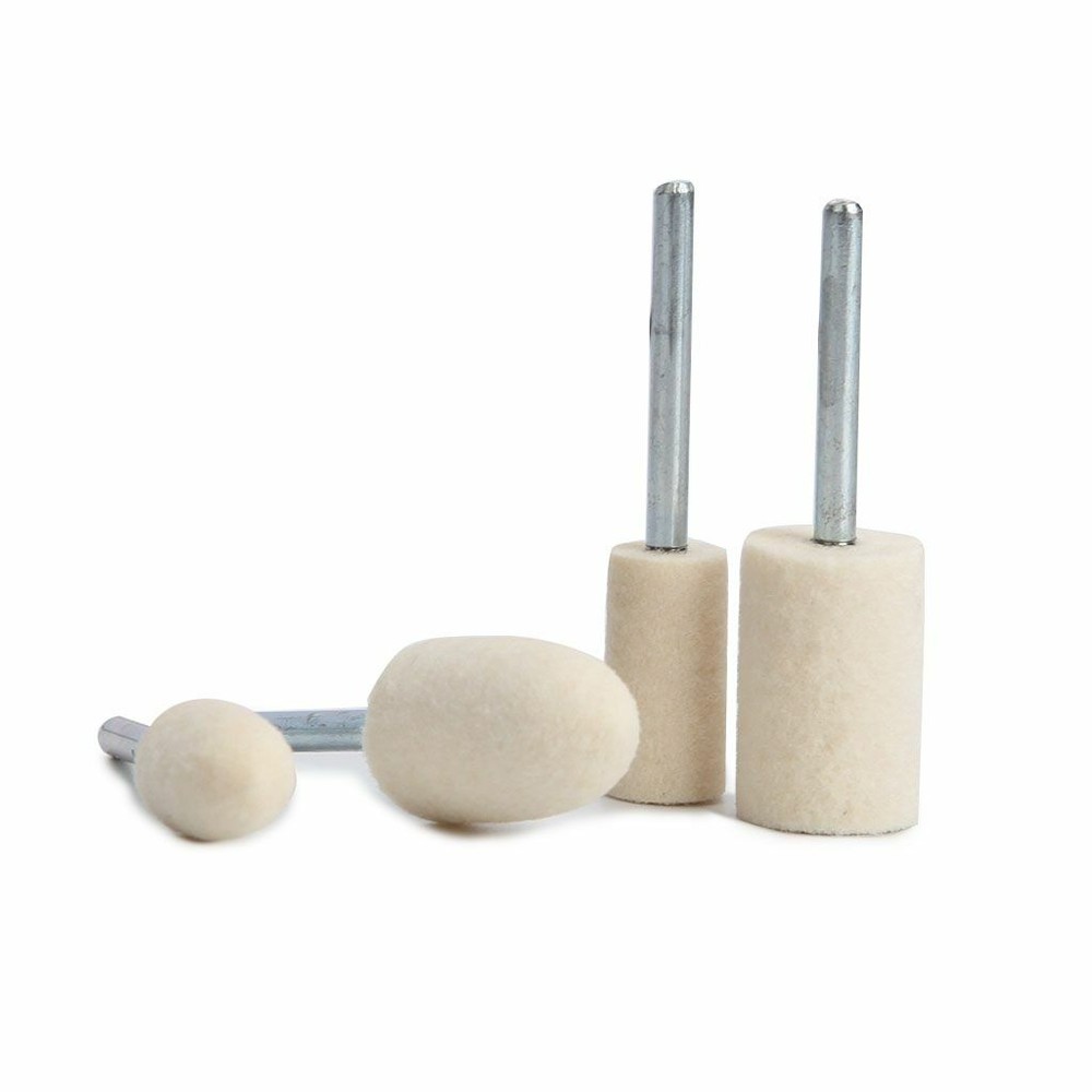 20pcs Wool Felt Polishing Bits Buffing Pads Tips Rotary Tool for Grinder Bit Kit