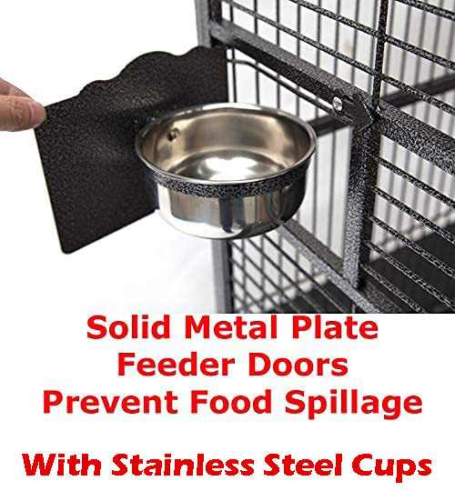 Large Open Play-Top Parrot Cage For Cockatiel Macaw Conure African Grey Conures