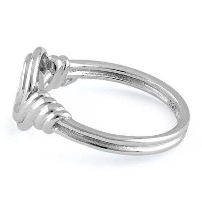 925 Sterling Silver Circle Swirl Ring
