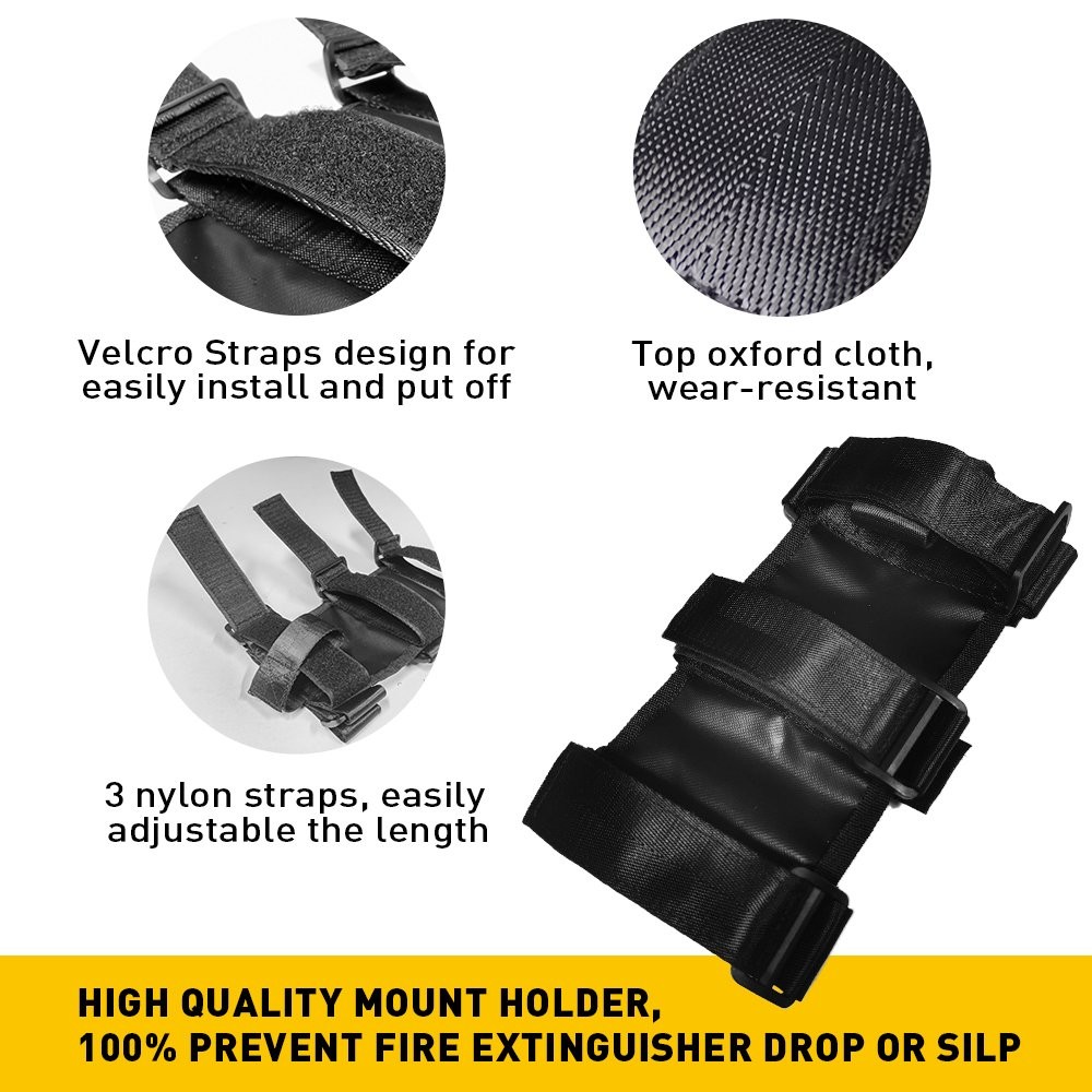 US Fire Extinguisher Car Mount Holder Bracket Adjustable Compatible For Jeep UTV