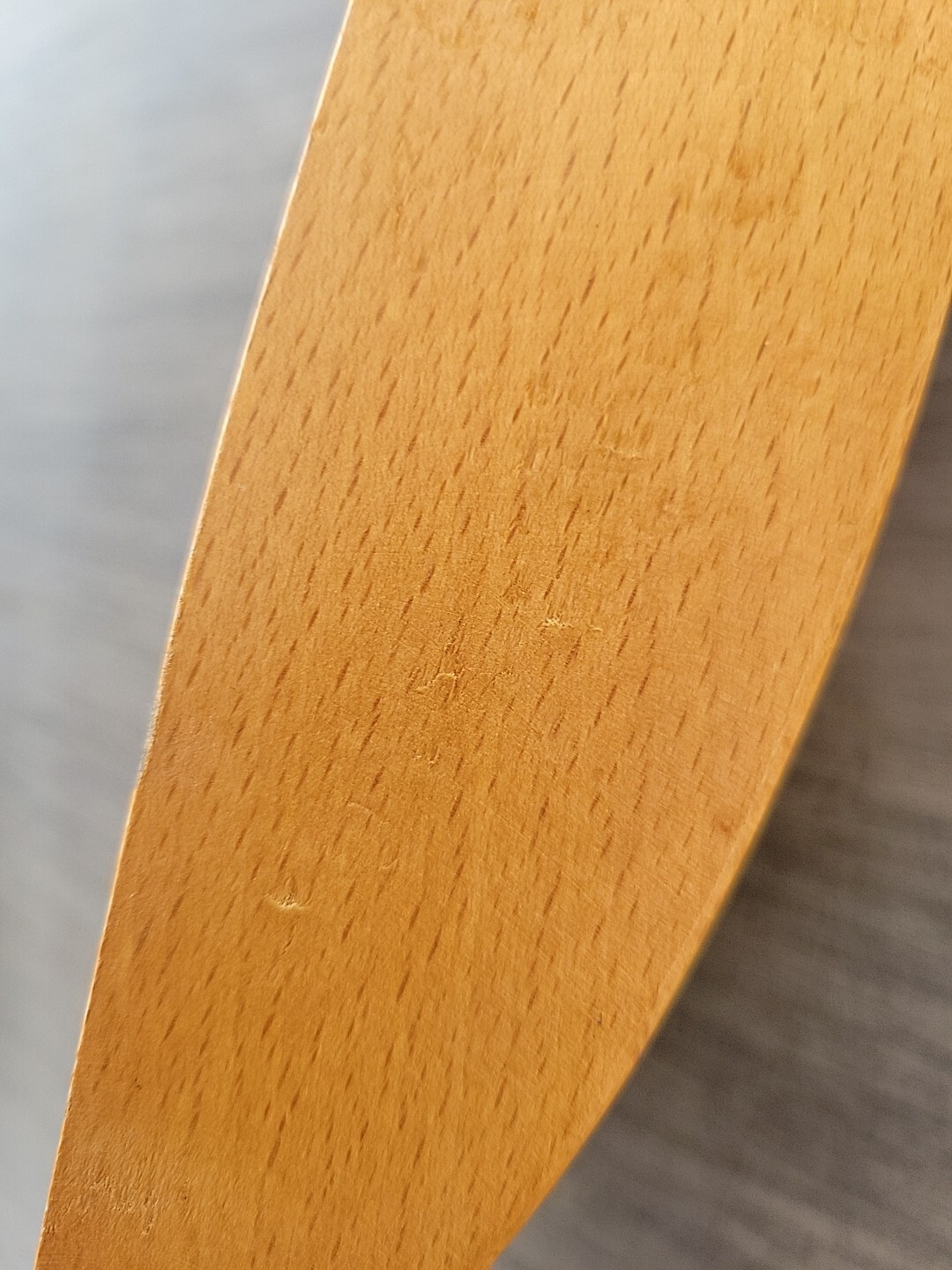 Vtg Folk Art Wooden Tole Grain Flour Scoop Painted Primitive Farm Core READ