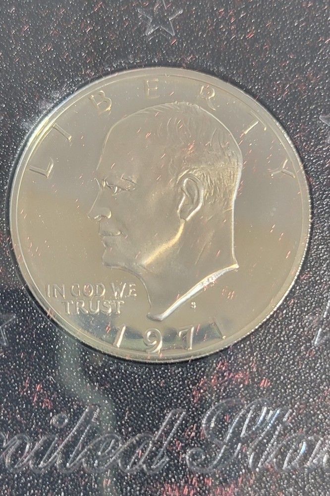 1971 S Eisenhower Silver Dollar US Proof Coin Set