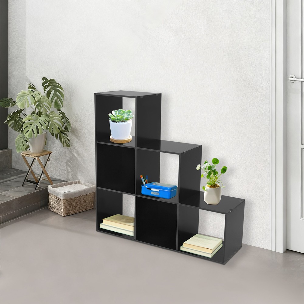 6-Cube Storage Organizer, Bookcase, Display Compartment, Open Back, Home Office