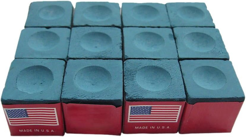 Billiard/Pool Cue Chalk Box, 12 Cubes