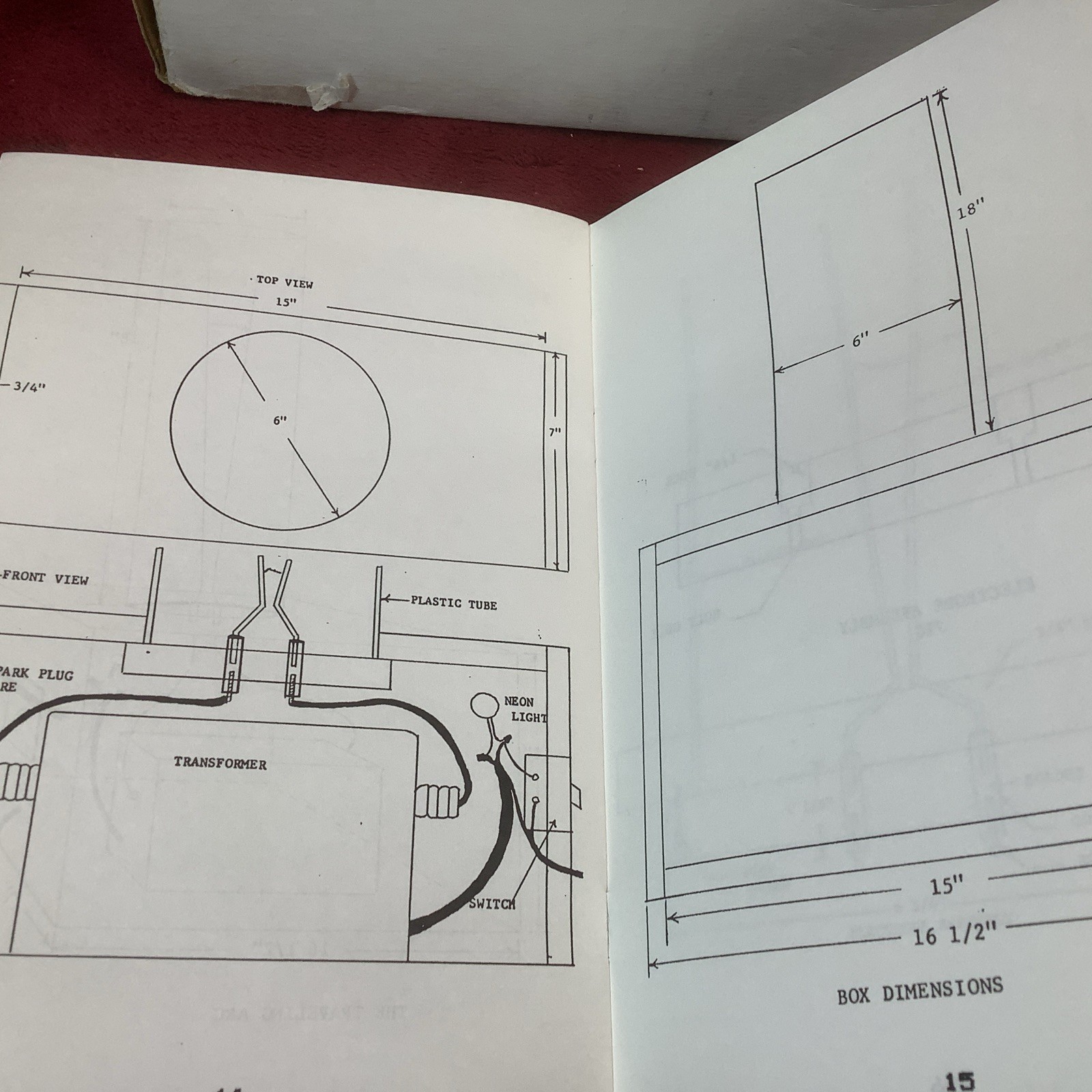 Jacob’s Ladder Climbing Arc Electric Generator Kit in Box Copper Parts
