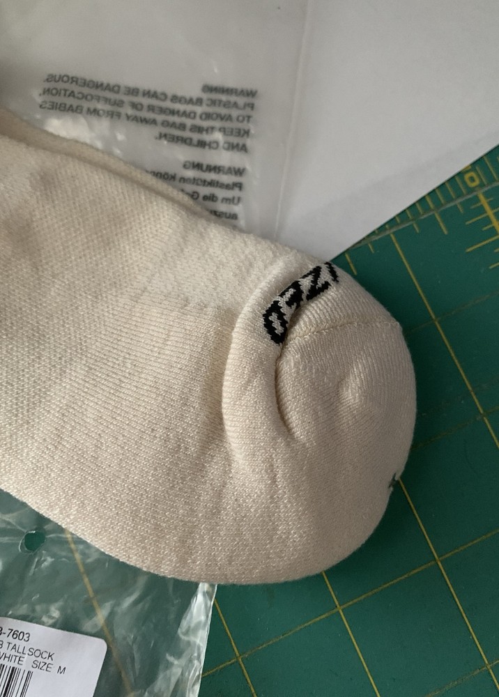 Specialized Techno MTB Tall Socks - Birch White - Size Medium - New