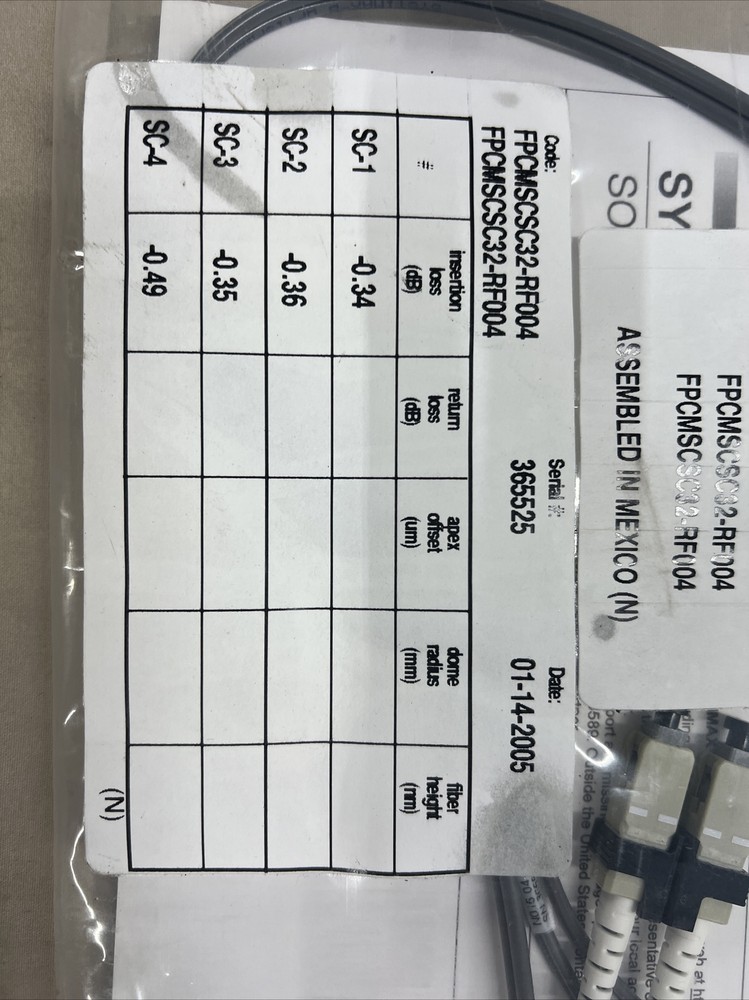 Commscope FPCMSCSC32-RF004 FPC Optispeed SC-SC 3.0MM Duplex Riser Cable