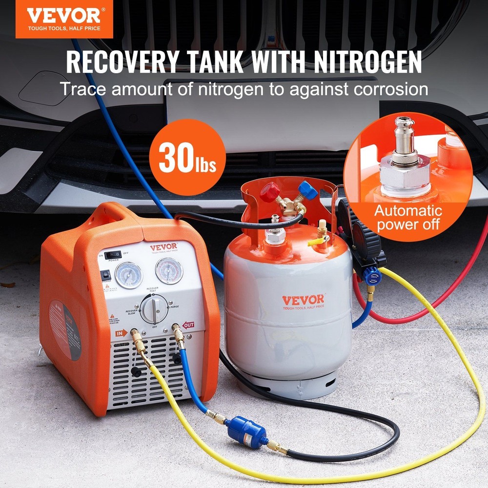 Refrigerant Reclaim 30lb Cylinder with Float Switch Design