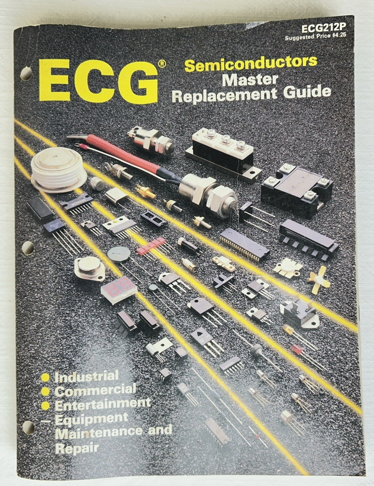 Vintage 1987 ECG Semiconductors Master Replacement Guide Catalog