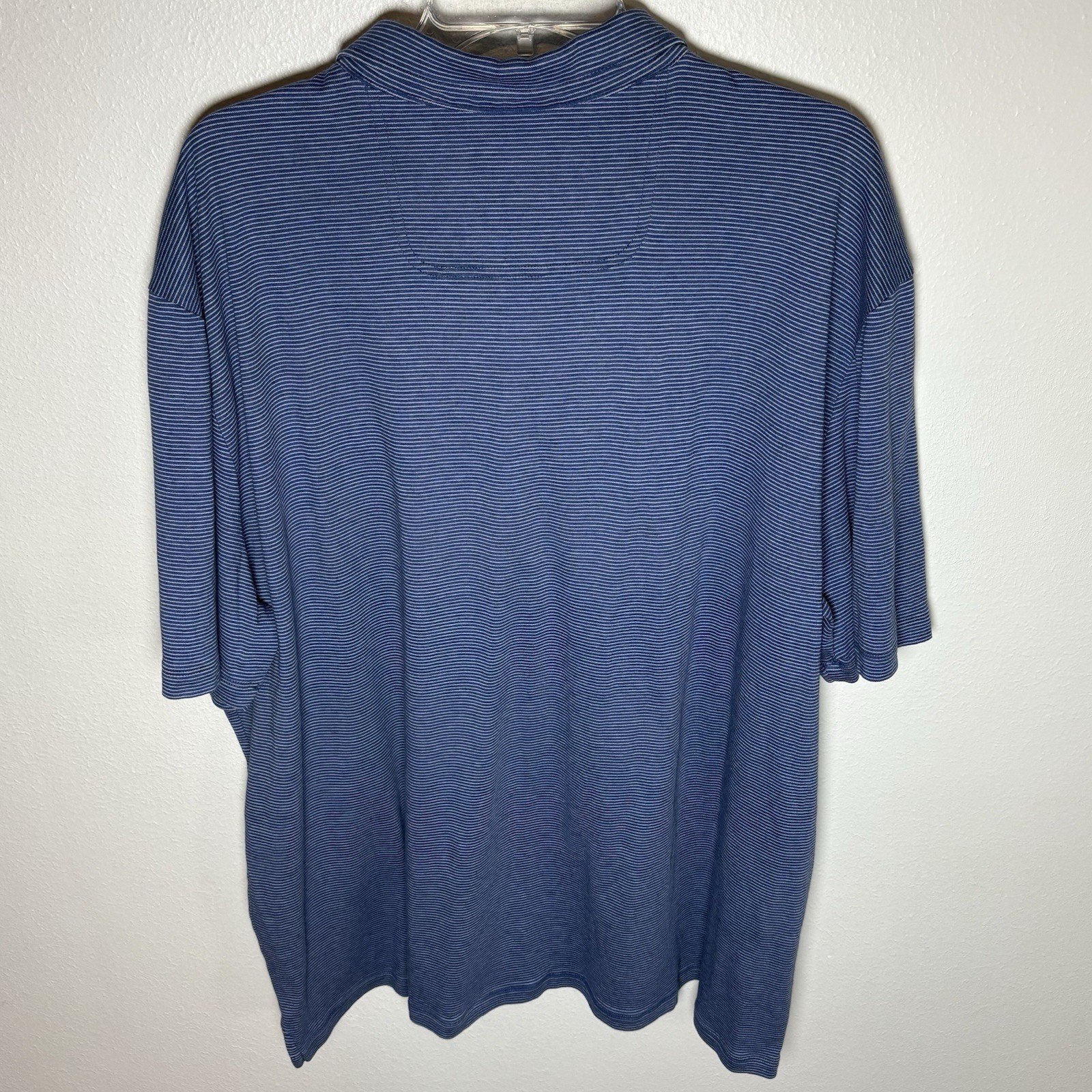 New Tommy Bahama Polo Shirt Men's 3XL Stripe Shirt Golf Islandzone 100% Cotton