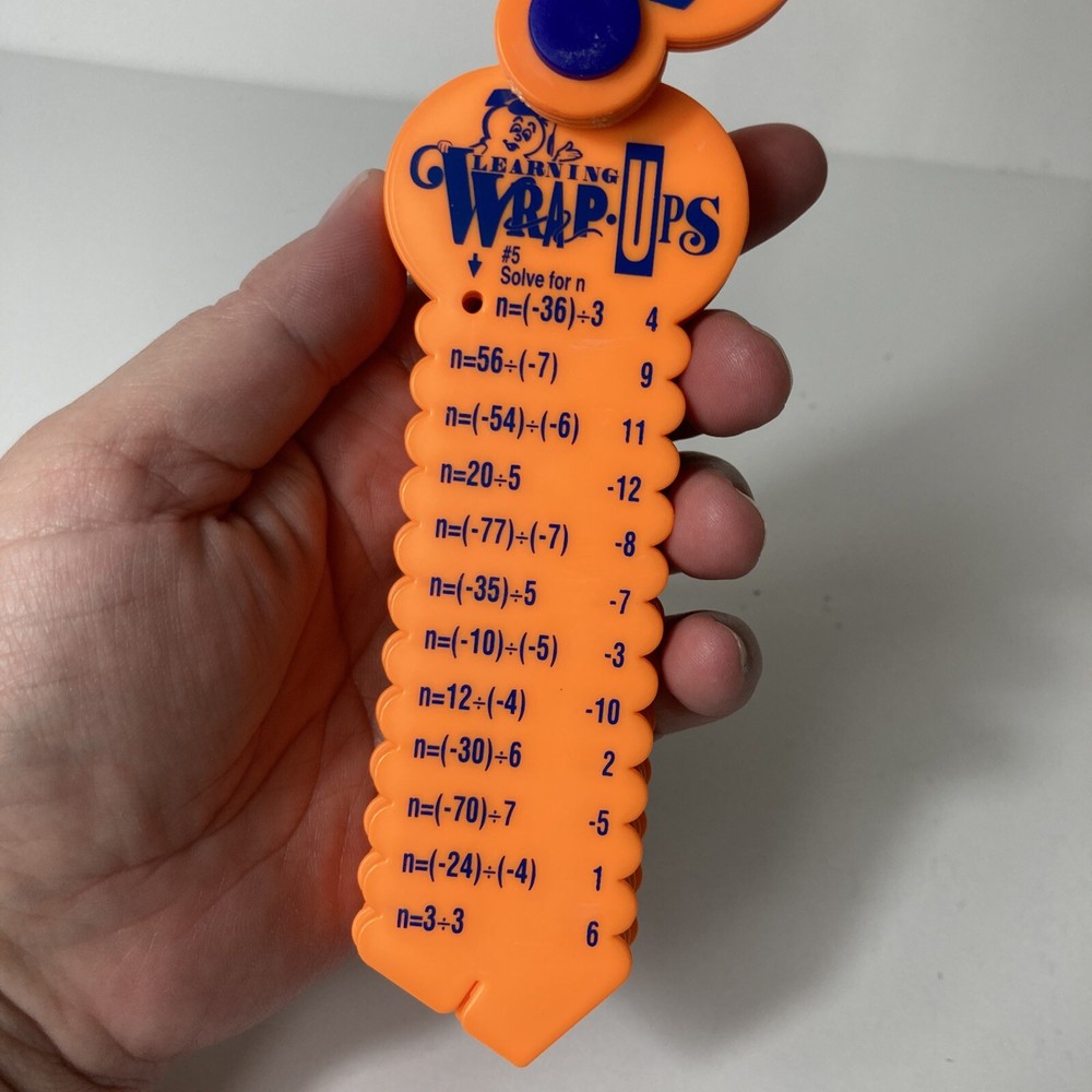 Learning Wrap-Ups Pre-Algebra Orange Multiplication Division Positive Negative #