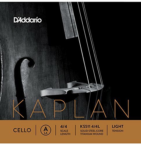 D'Addario Kaplan Cello Single A String, 4/4 Scale, Light Tension