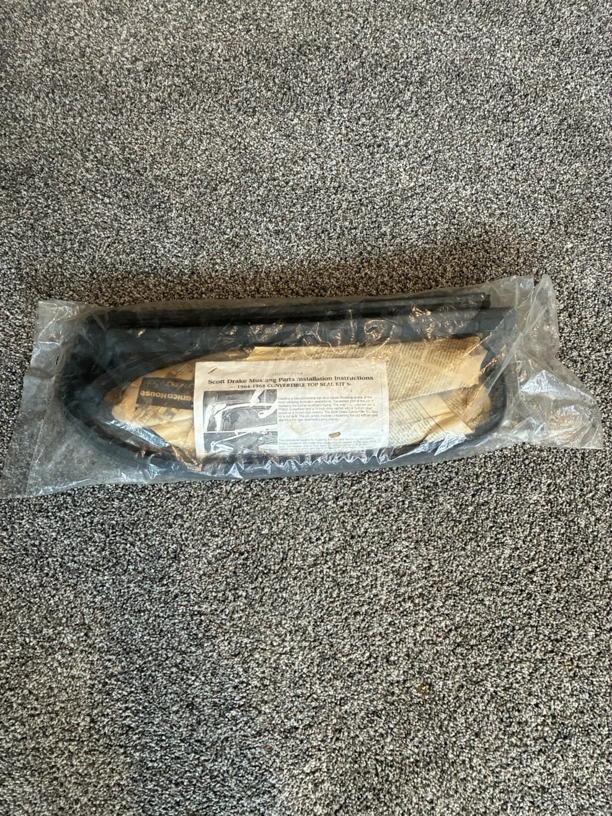 1965 1966 1967 1968 Mustang Scott Drake Convertible Top Seal Kit C5ZZ-7653986-K