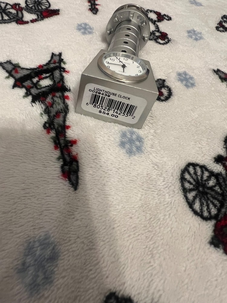 Miniature Lighthouse Custom Mini Silver Alloy Lighthouse Table Clock