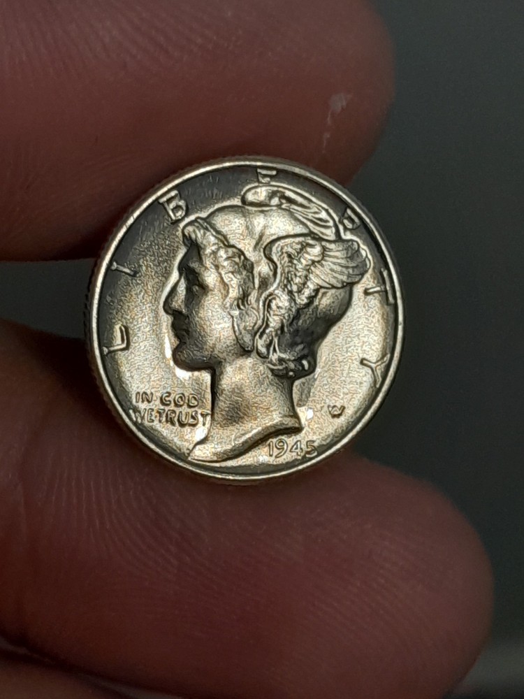 1945 Mercury Dime BU
