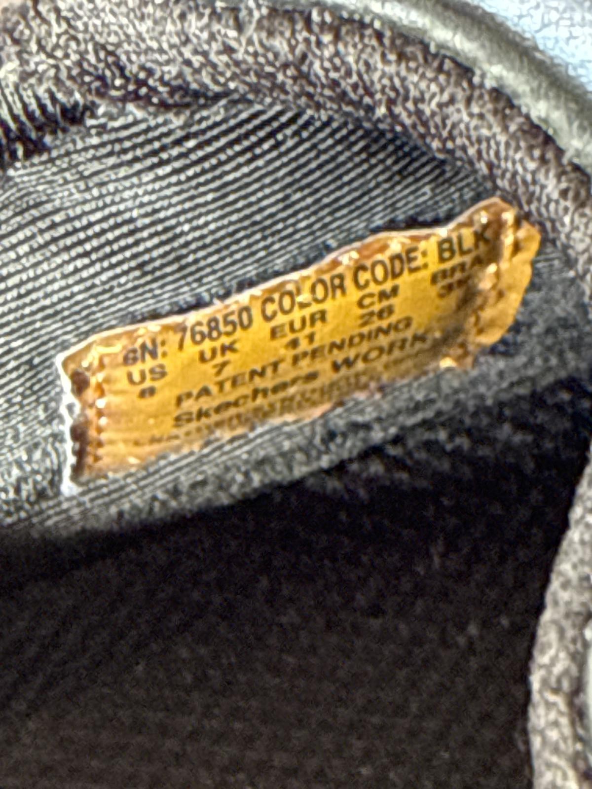 Skechers Work Shape-Ups Slip Resistant Black Shoes Size 8