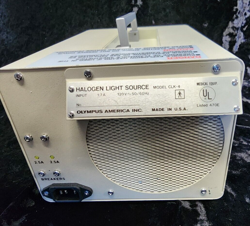 OLYMPUS CLK-4 ENDOSCOPY LIGHT SOURCE & PUMP BIOMED TESTED