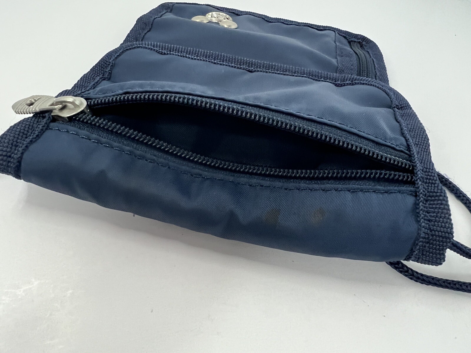 Disney TAG Travel Accessories Gear Navy Blue Neck Wallet ID Holder Bag Pouch