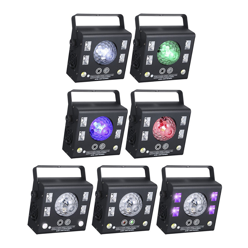 New 4 in 1 Mixed LED Light Party DJ Disco Lights Effect Pattern Strobe Light