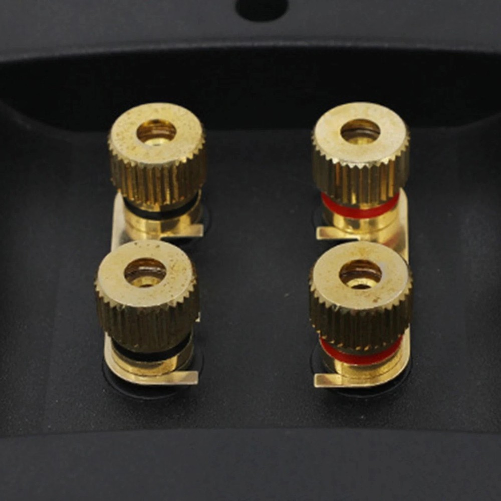 2PCS Speaker Wiring Connector Copper Speaker Wiring Lugs Binding Posts