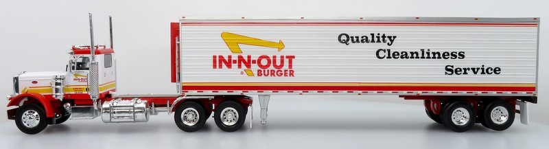 1:43 Peterbilt 359 Tractor Trailer: In-N-Out Burger