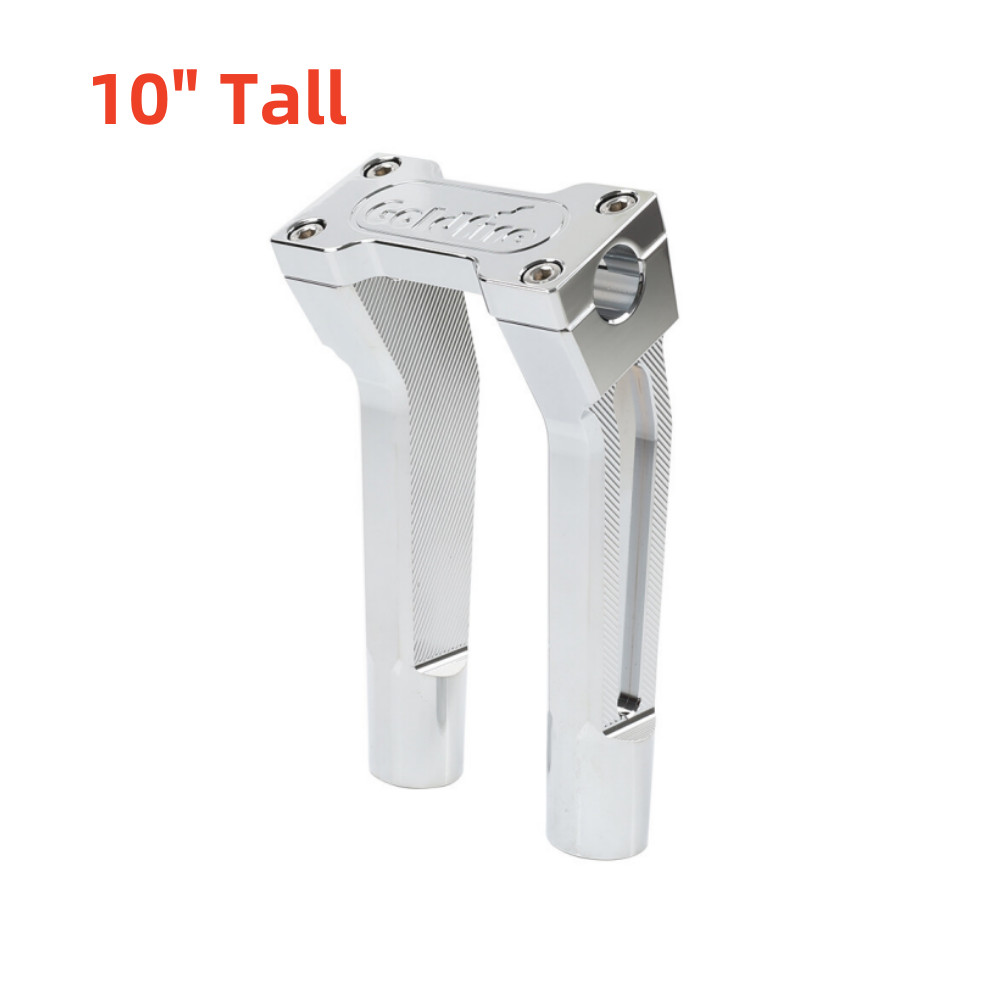 Pullback 10" Handebar Riser Clamp for Harley 1'' Handle Bar Touring Chrome