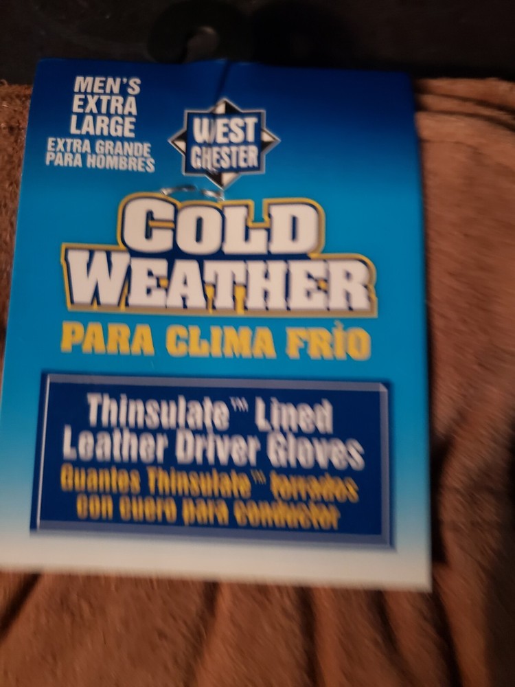 3M Thinsulate Insulation Cowhide Leather Gloves Size EXTRA Large
