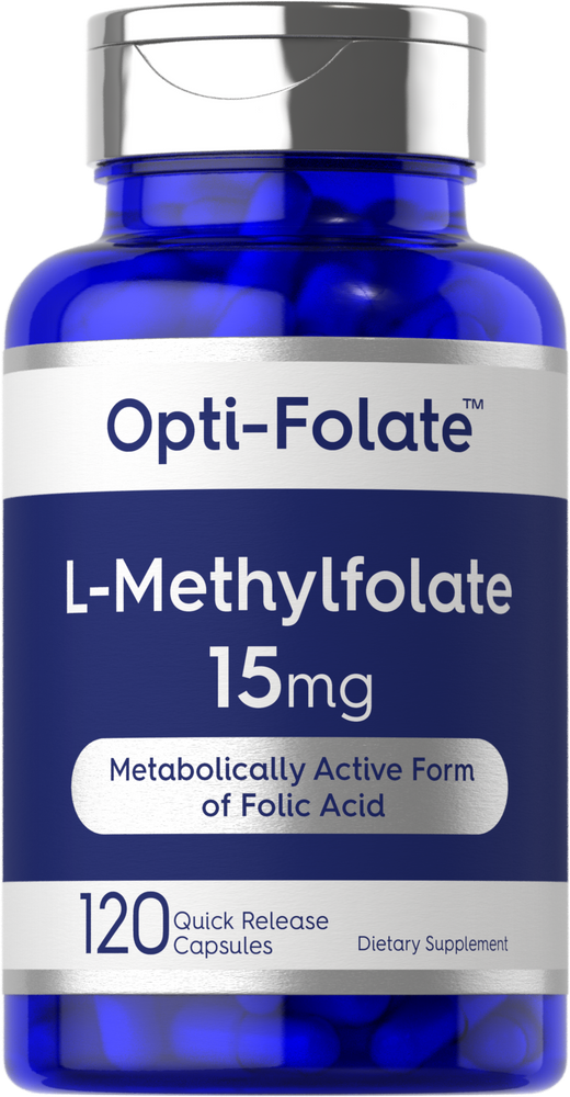 L Methylfolate 15mg | 120 Capsules | Value Size | Max Potency | by Opti-Folate