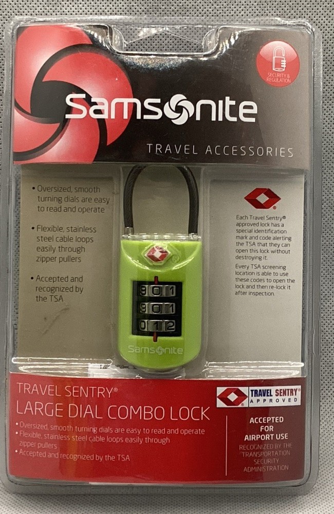 Samsonite Travel Sentry 3 Dial Combination Lock