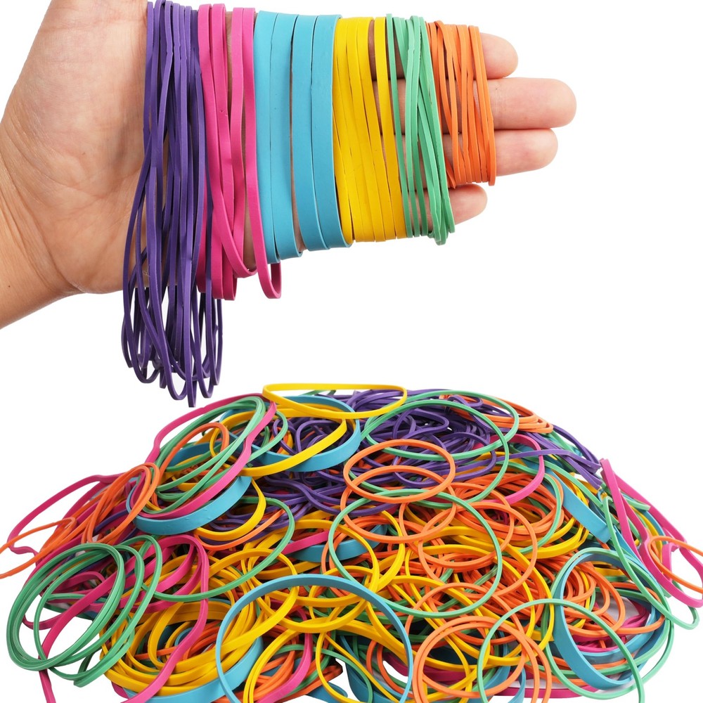 AMUU Rubber Bands Assorted Size Multicolor 0.5 lb