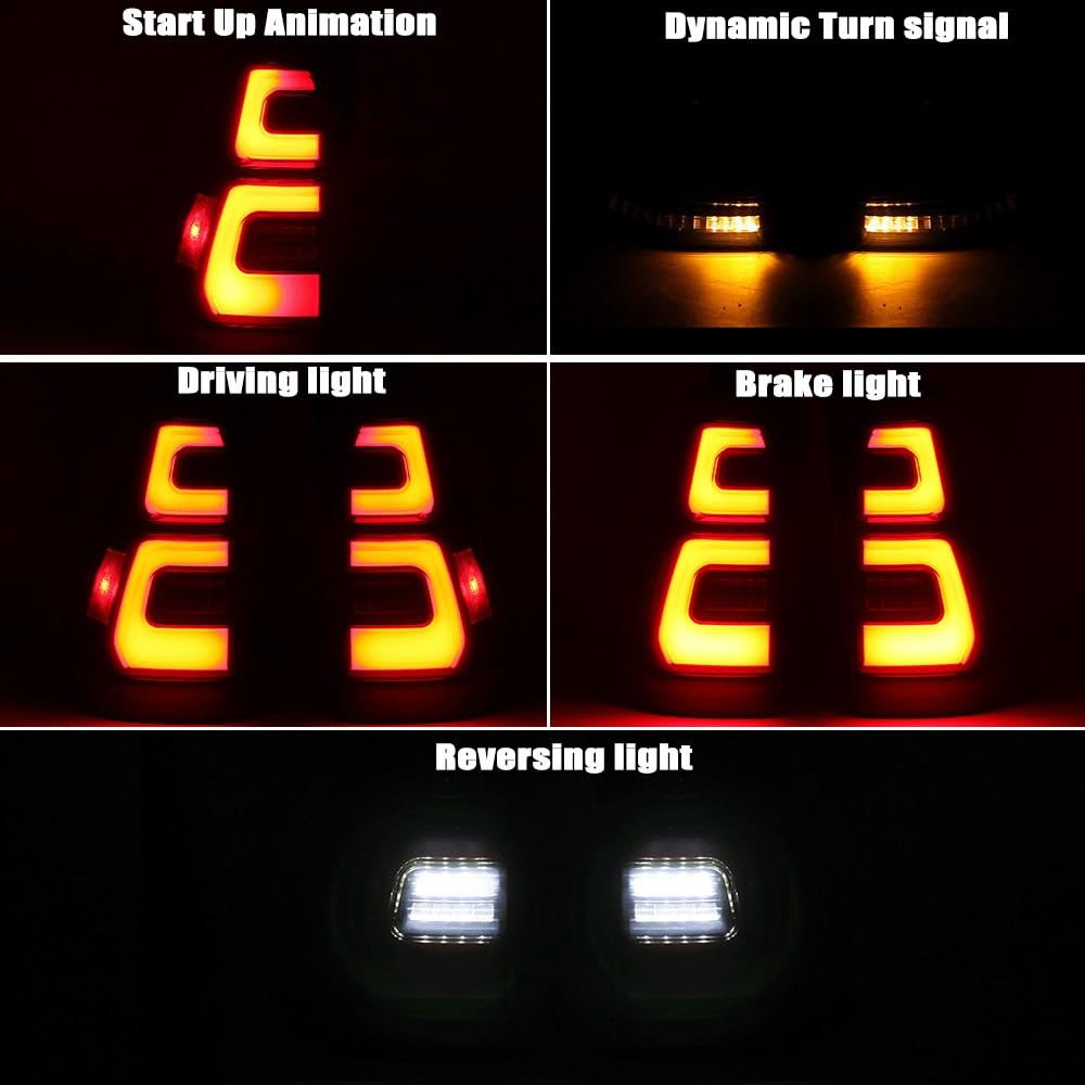 Pair LED Tail Light Assembly For Toyota 4Runner 2003-2009 Start Up