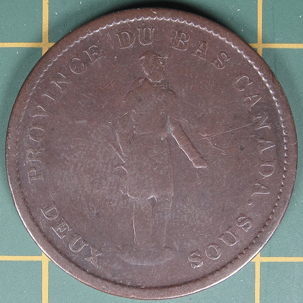 1837 Lower Canada one penny LC-9C2
