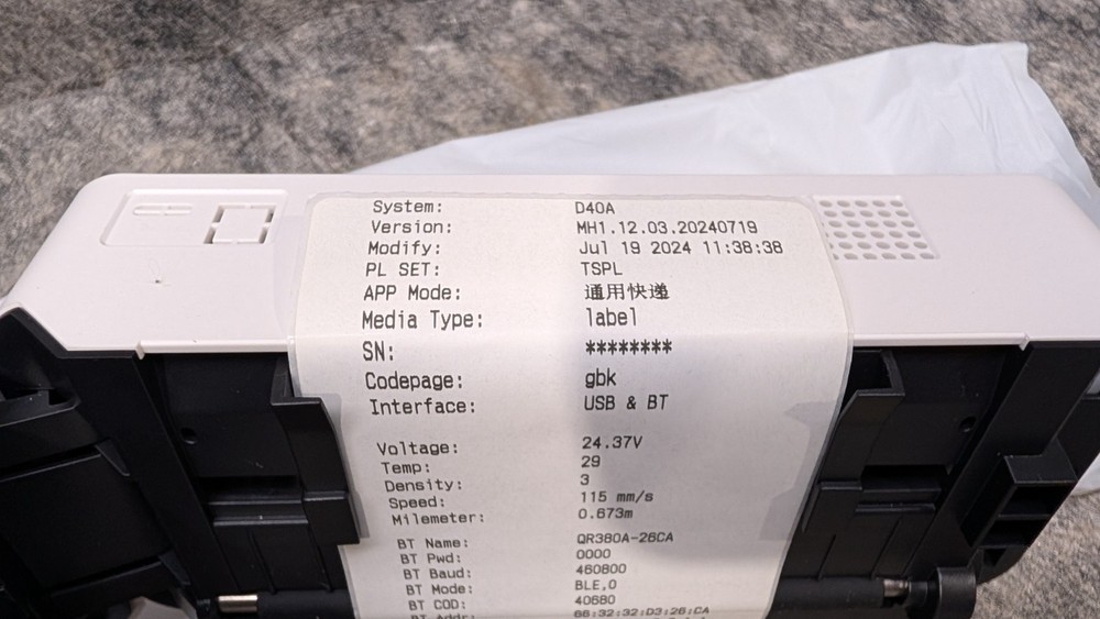 4 Inch Thermal Label Printer MODEL TDL407 USB And Bluetooth Connectivity