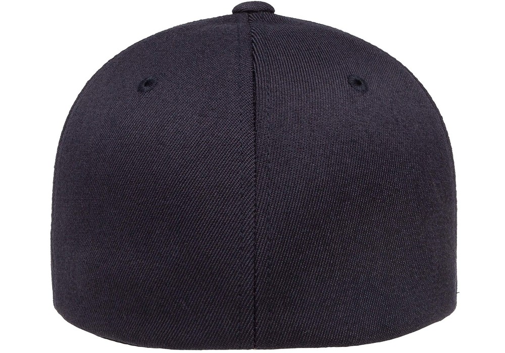 Flexfit Men's Wool Blend Fitted Baseball Cap, Dark Navy, Small-Medium