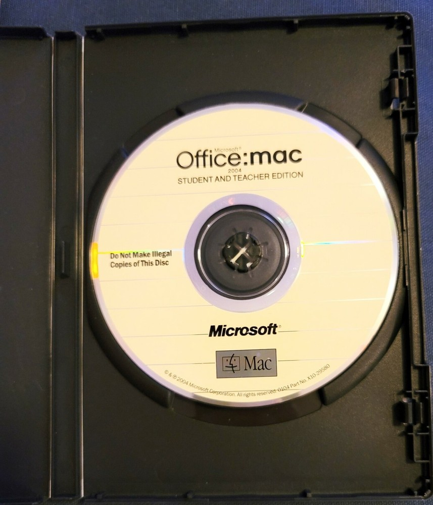 Office:Mac 2004 Student Teacher Edition Microsoft Office