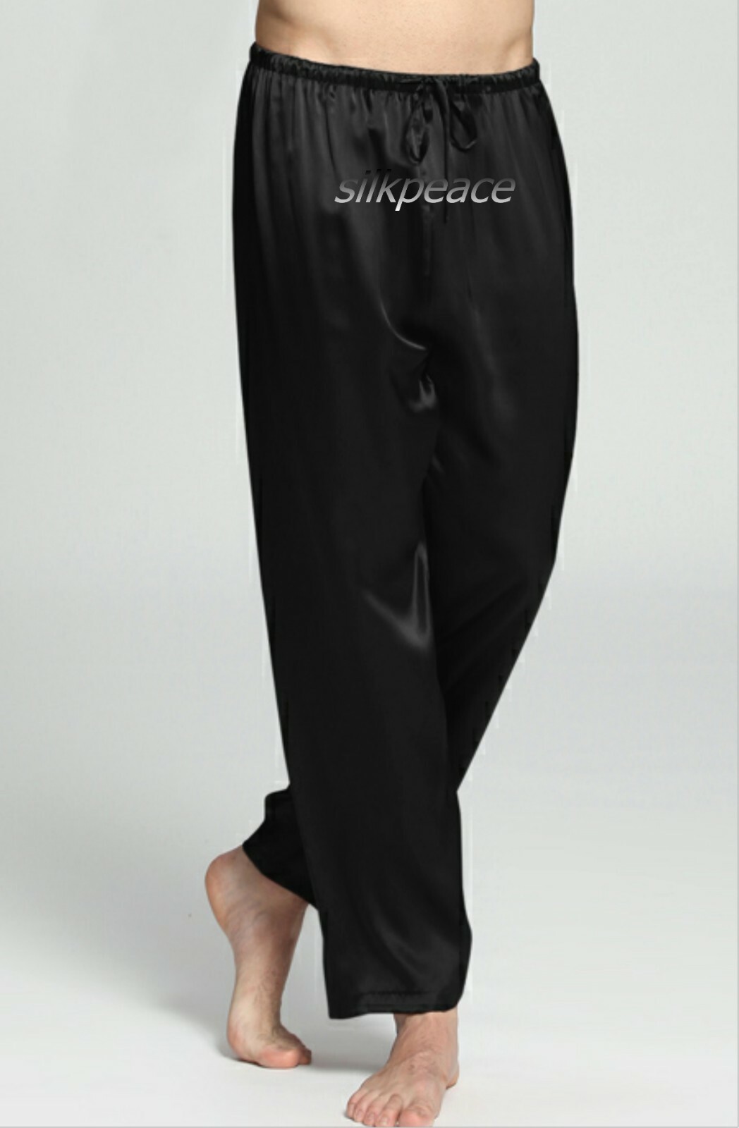 2nd+ Item FREE SHIP SILKPEACE Men's Silk Satin Pajama Lounge Pants 5 day Deliver