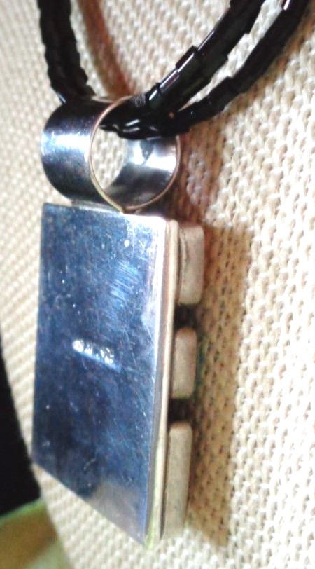 SOUTHWEST STERLING MULTI GEMSTONE PENDANT