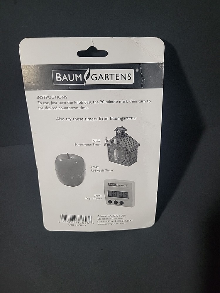 Green Apple Rotating Timer 60 Minutes for Kitchen Classroom Play Area