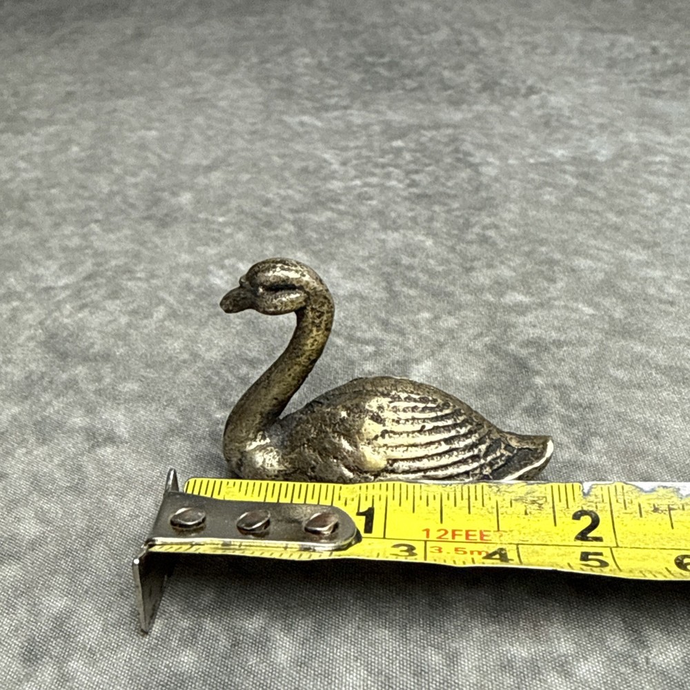 Vintage Swan Silver Plated Place Card Holder