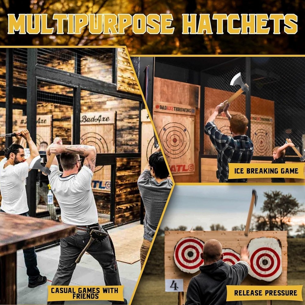 Dream Reach Throwing Hatchets 2 Pack Professional 16" Throwing Tomahawk Axe