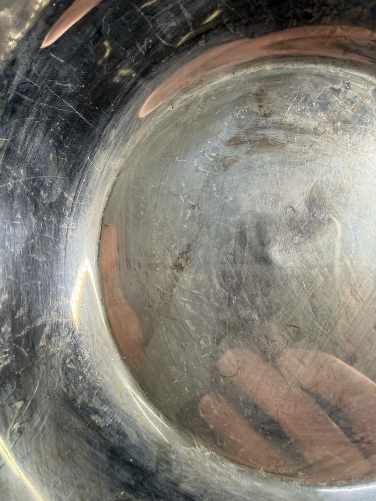 Vintage Silver Tone Grapevine Bowl - NOT SILVER -