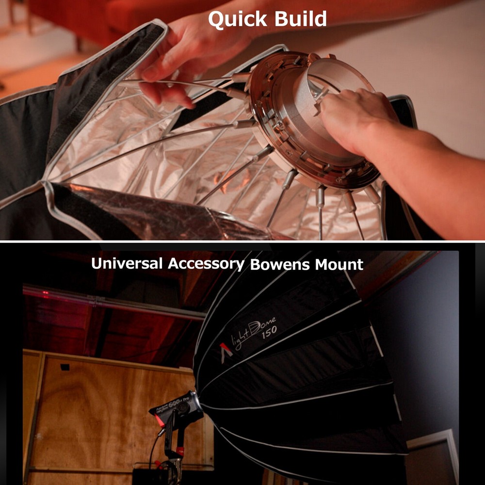 Aputure Light Dome 150 Softbox 150cm Large Deep Parabolic Lighting Modifier