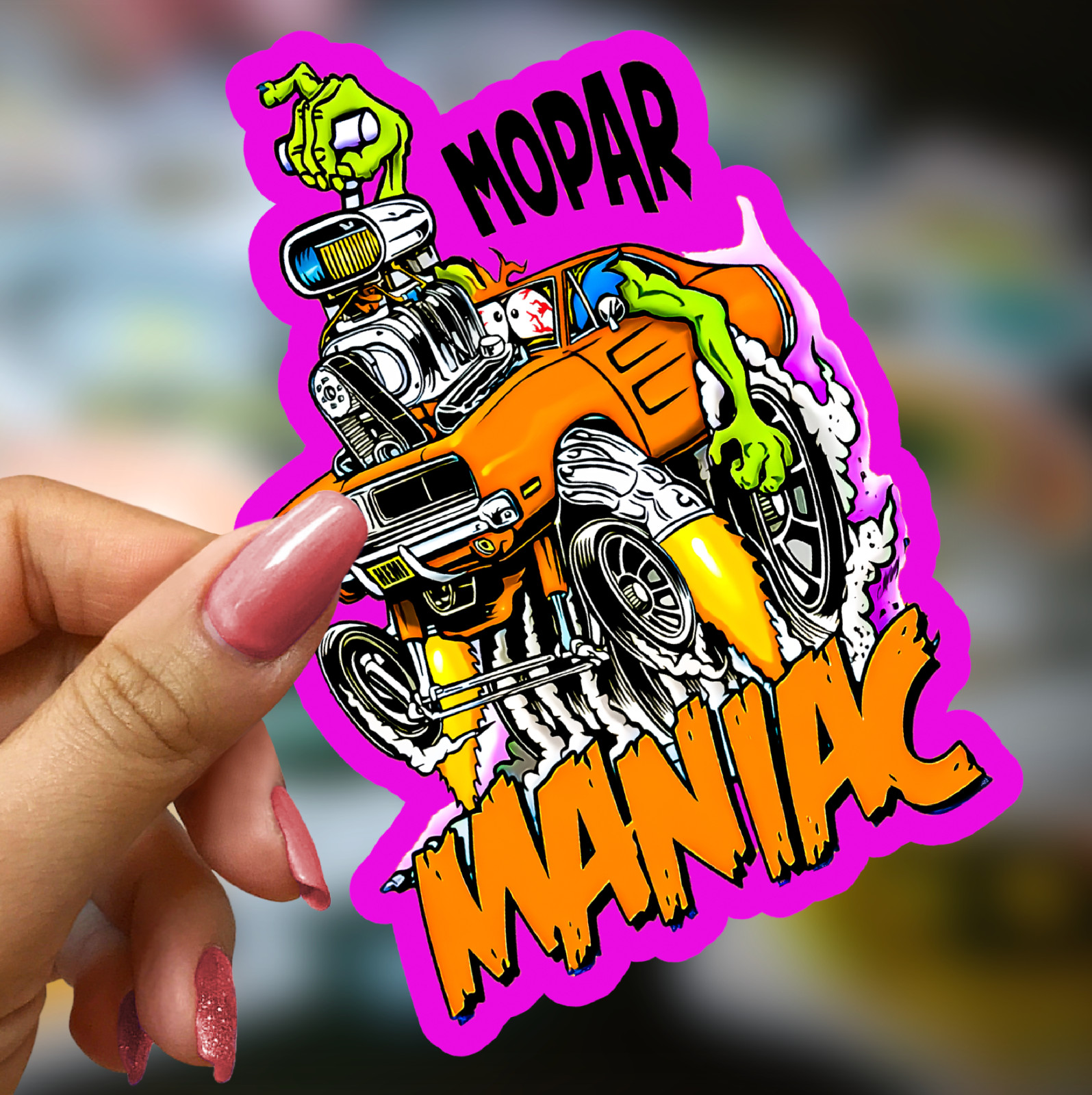 Rat Fink Ed Roth Vinyl Decals 50pcs Hot Rod Custom Car Bike Skateboard Sticker