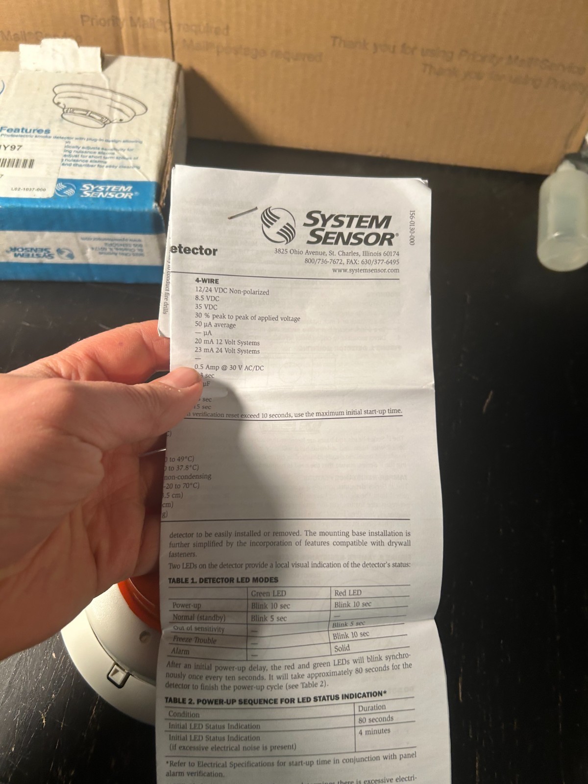 System Sensor 2W-B Smoke Detector 2-Wire White - Never used w/ Box