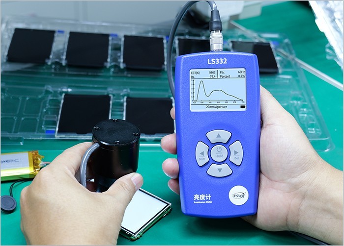 Luminance Meter Spectrometer Brightness Flicker Frequency CCT CRI Analyzer LS332