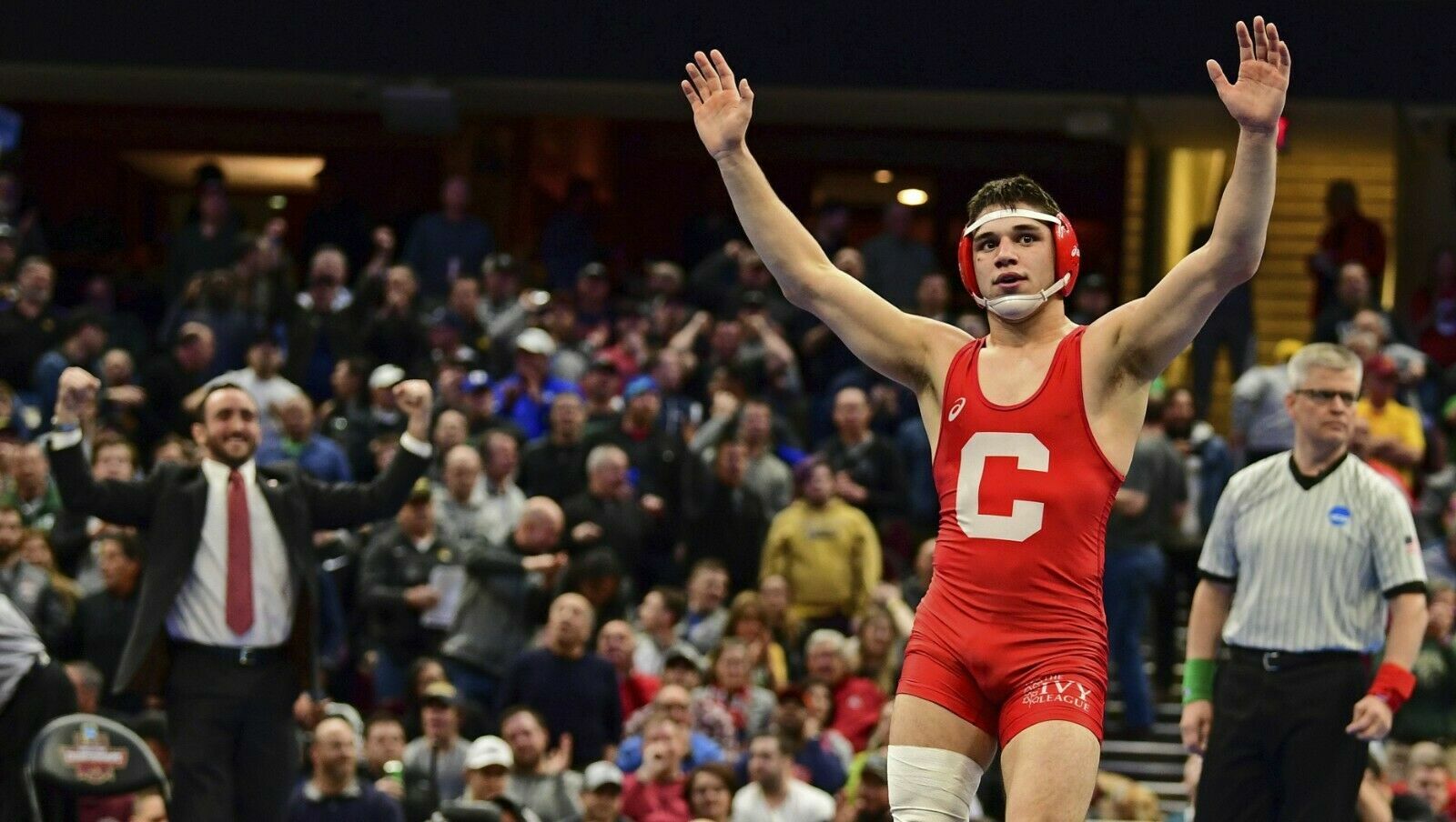 Cornell University wrestling Team singlet suit Brand New Ivy League Asics Large