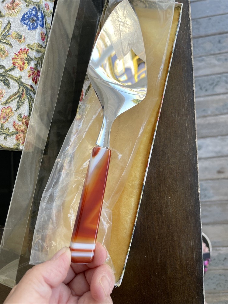 Cake Server Pie Server With Red Agate Handle New