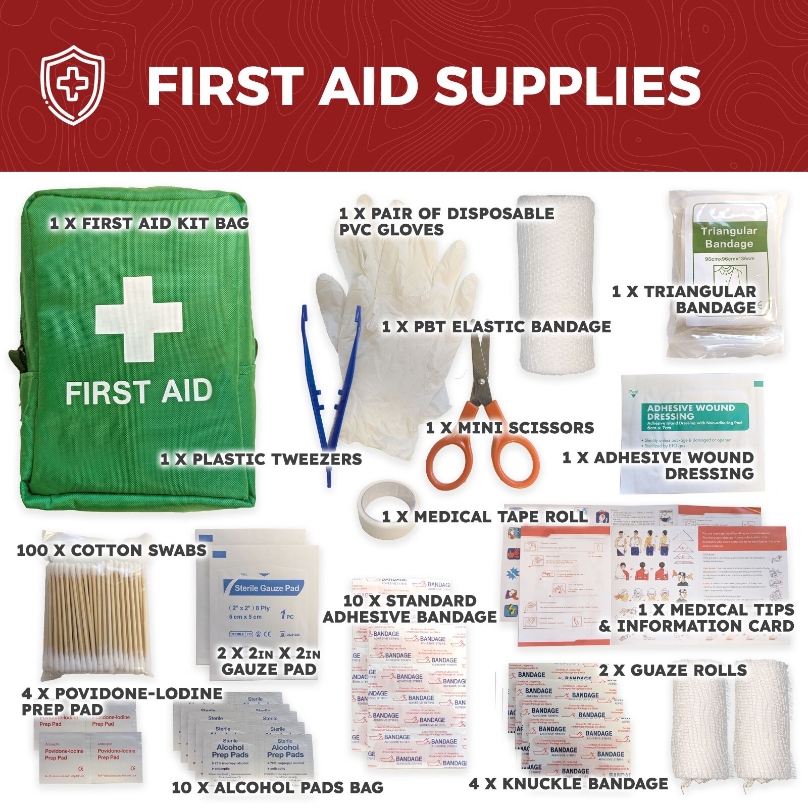 Bug Out Bag Starter Kit - 72 Hour Kit for 1 Person – Backpack Survival Kit